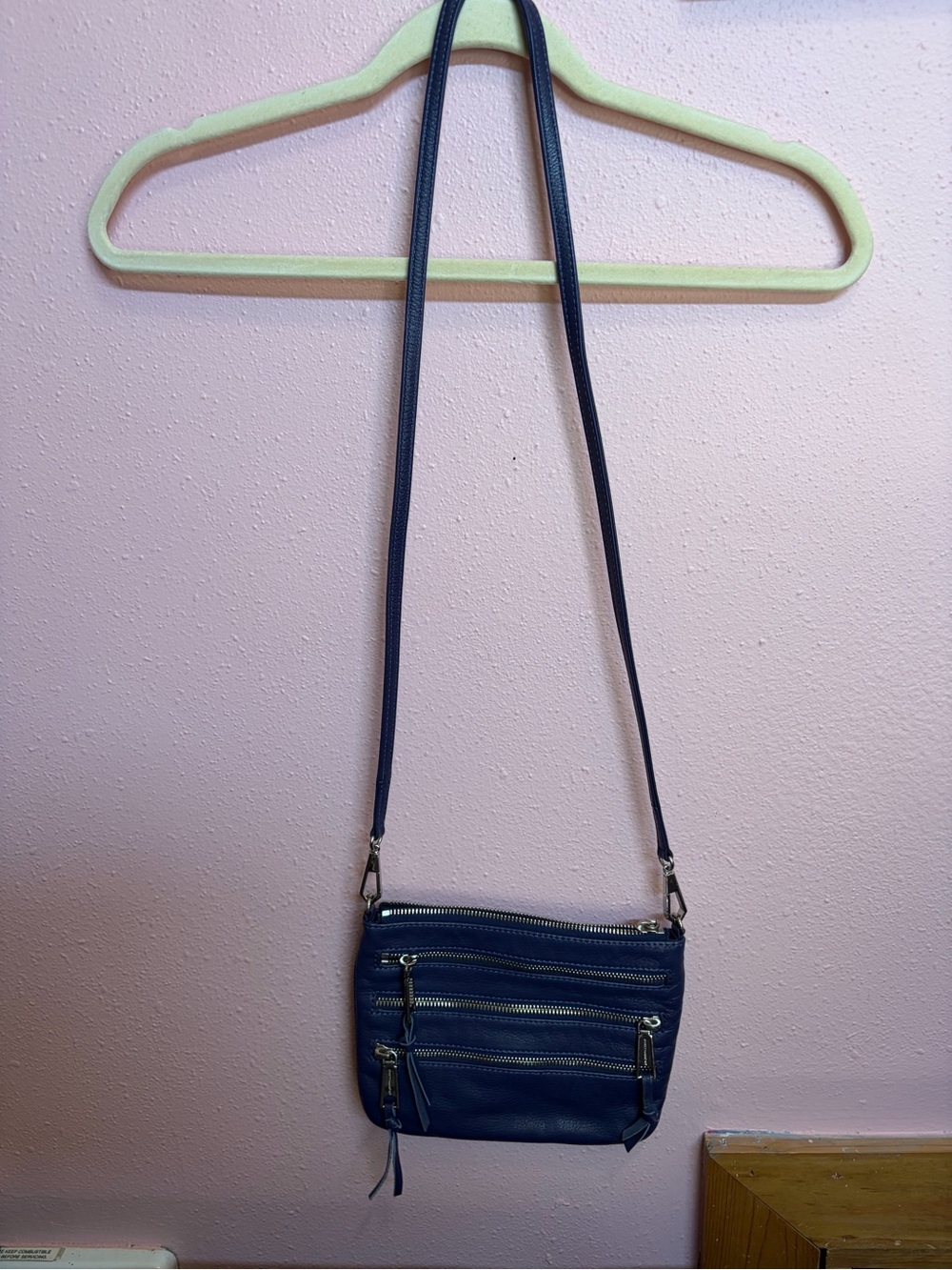Rebecca Minkoff  Women’s Crossbody Three-Zip Rocker Bag Eclipse GUC